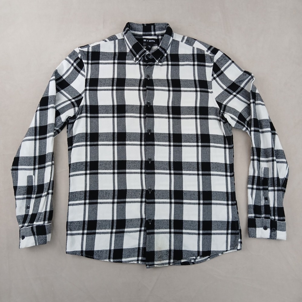 BP Alex Costa Medium Mens Shirt Flannel 20x27 Fits A Small‎ Long Sleeve